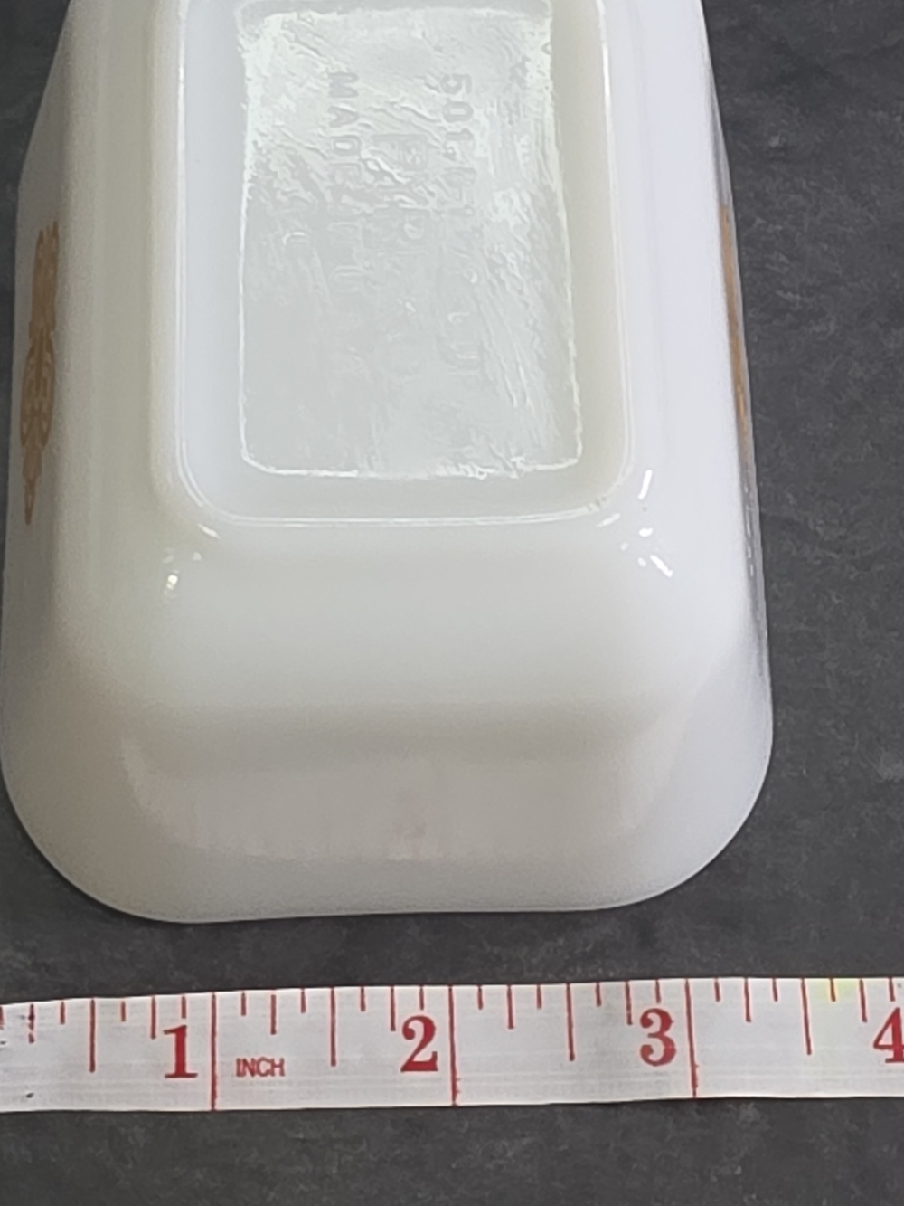 PYREX Butterfly Gold Refrigerator Dish With Lid 501-B ~ Excellent Condition - Picture 9 of 12